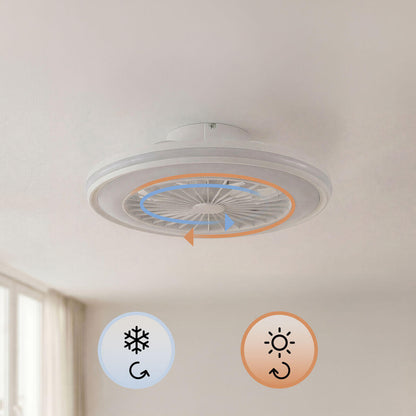 Ventilador de Techo con Luz LED RGB, Aspas Ocultas y Mando a Distancia Nexory InnovaGoods