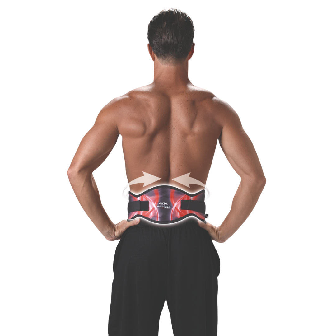 Cinturón de electroestimulación muscular EMS para entrenamiento integral de abdomen y zona lumbar.